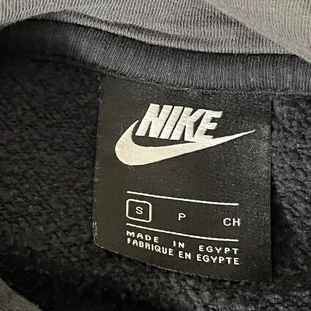 Nike Mens Black Multi Logo Graphic Pullover Hoodie CU3511-010 Small